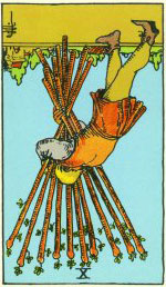 Ten Of Wands Reversed