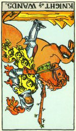 The Knight of Wands Reversed