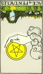 Ace of Pentacles Reversed