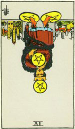 Four of Pentacles Reversed