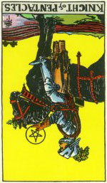 Knight of Pentacles Reversed